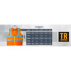 Tr Industrial Orange High Visibility Reflective Class 2 Safety Vest, M TR88050